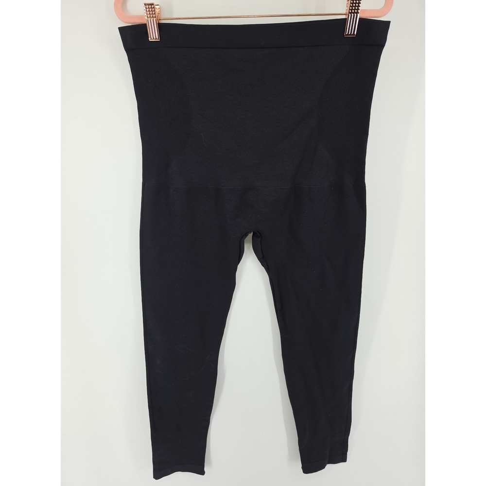Shapermint Essentials Black Compression Leggings Women 3XL Tummy Control